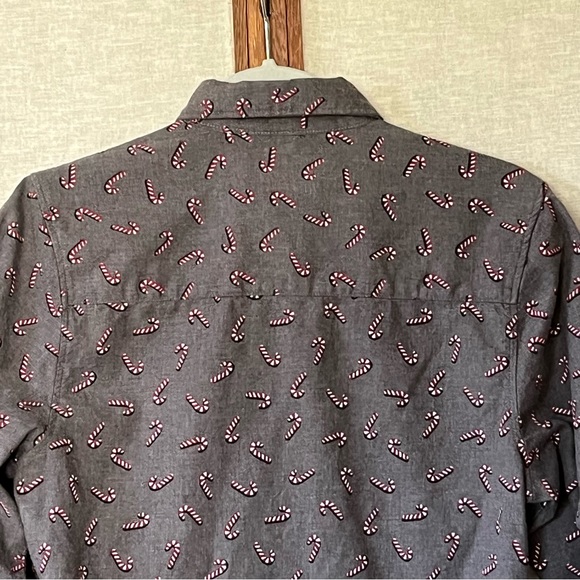 Arrow Blue Jeans Co Flannel Candy Cane Christmas Shirt - Small - Picture 8 of 10